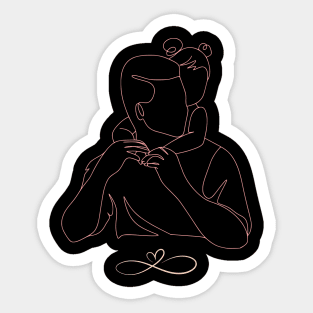 Father Daughter bond Sticker